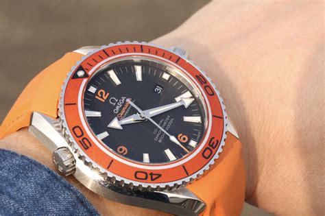 replica omega planet ocean rubber strap|omega planet ocean strap options.